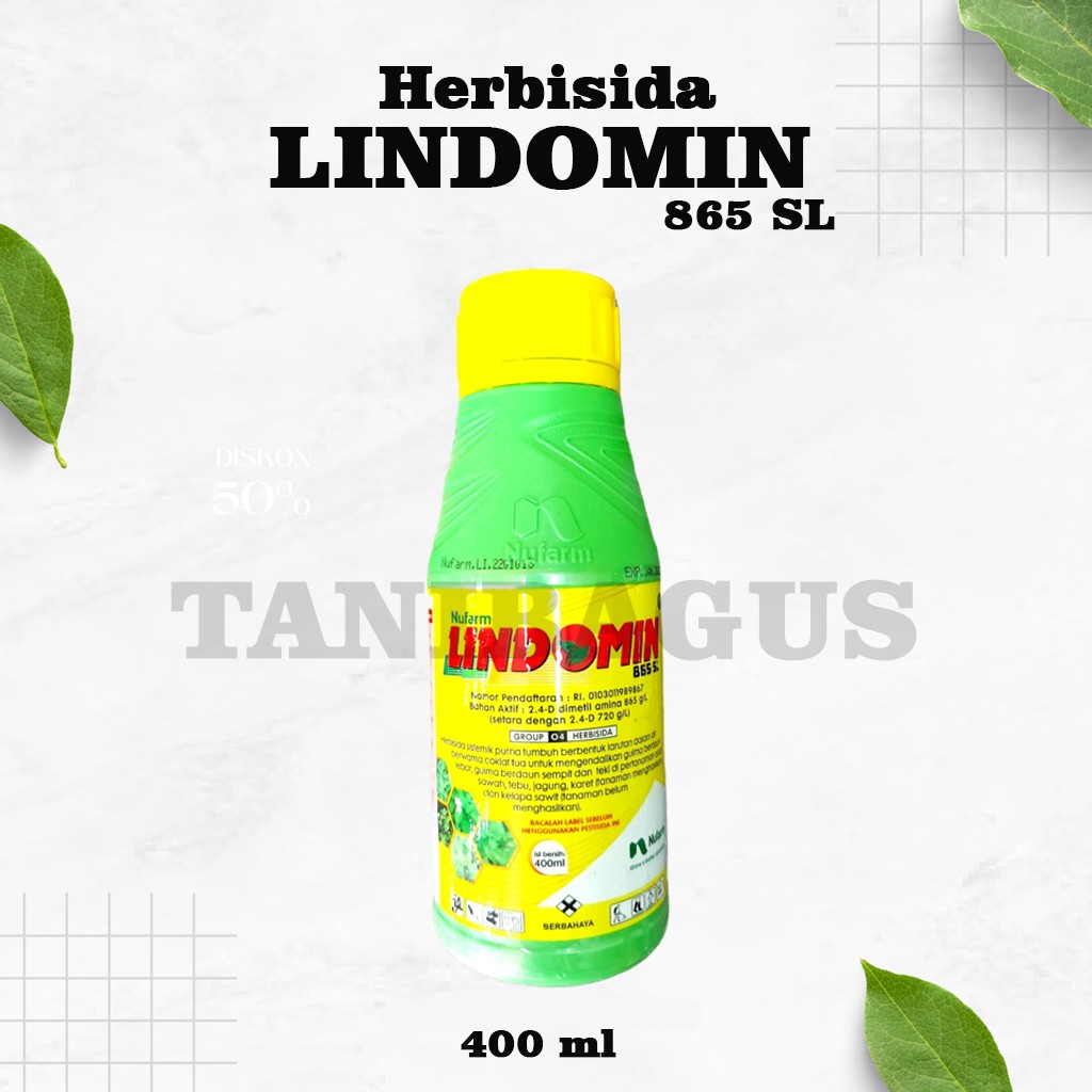Herbisida Lindomin 865 SL Original Pabrik 400 ml - Pengendali Gulma Berdaun Lebar